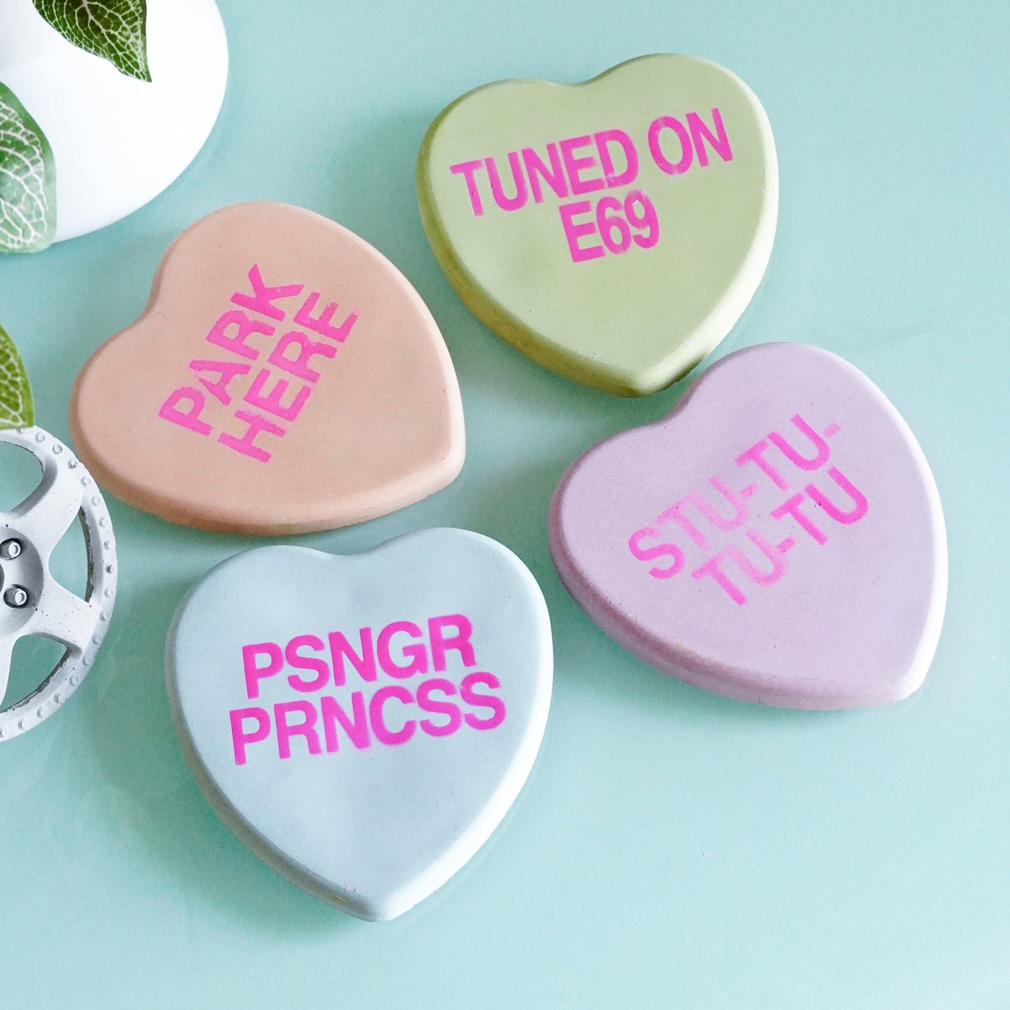 Concrete Car-versation Coasters